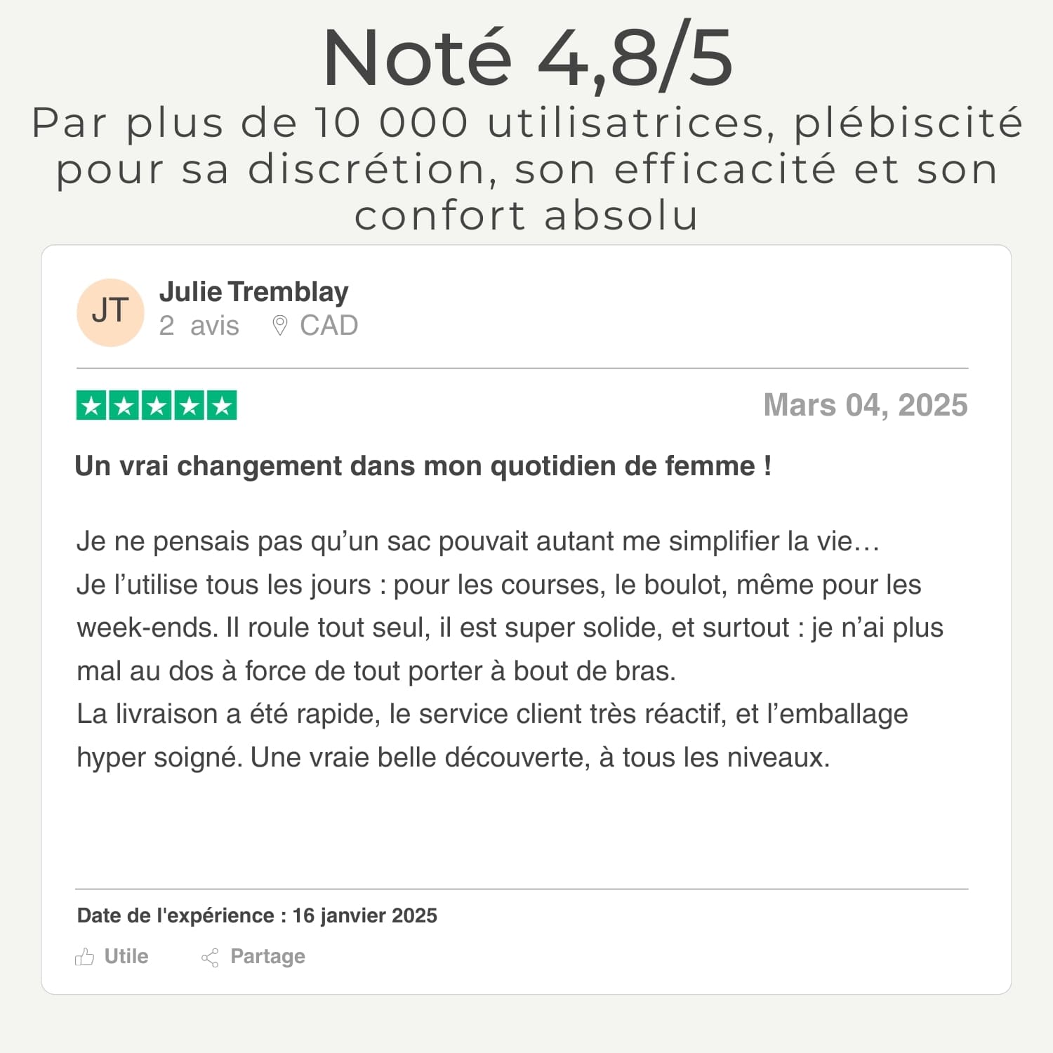 EVOLVIL - SAC ROULANT PLIABLE